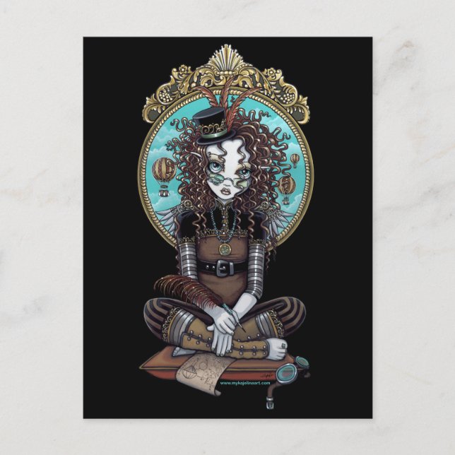 Cartão Postal Cartão-postal "Lucy" Steam Punk Balloon (Frente)