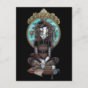 Cartão Postal Cartão-postal "Lucy" Steam Punk Balloon Fairy Art