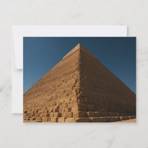 Cartão Postal Cartão-postal majestoso da pirâmide de Giza antiga