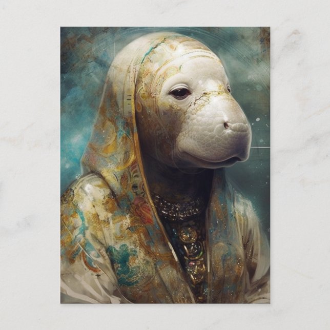 Cartão Postal Cartão-postal Manatee Nun (Frente)