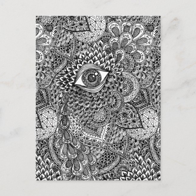 Cartão Postal Cartão-postal Mandala (Frente)