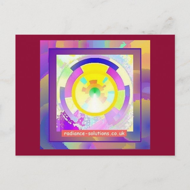 Cartão Postal Cartão-postal Mandala Art (Frente)