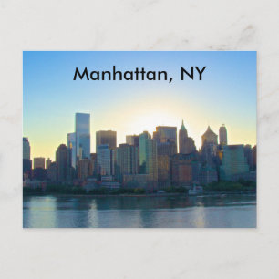 Cartão Postal Cartão-postal Manhattan New York