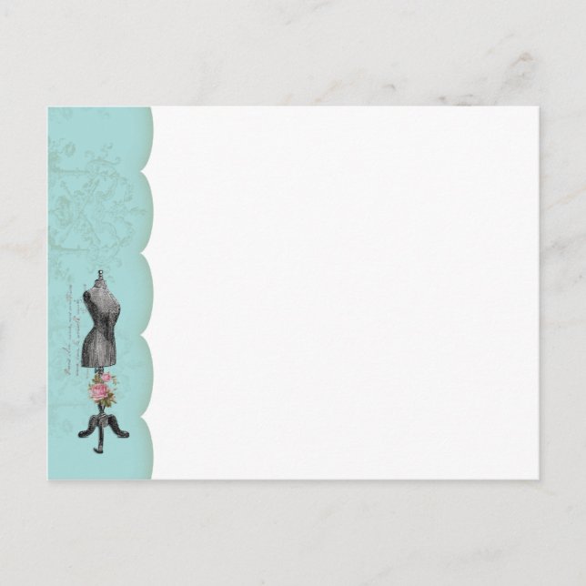 Cartão Postal Cartão-Postal Mannequin com Cumprimentos (Frente)