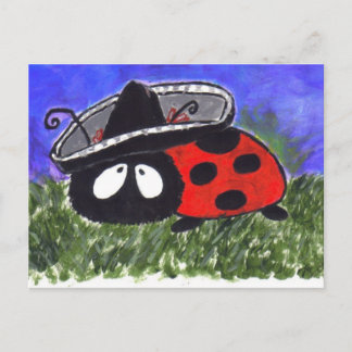 Cartão Postal Cartão-postal Mariachi Ladybug