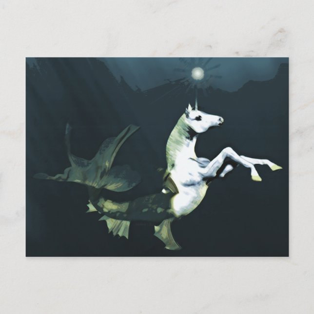 Cartão Postal Cartão-postal marítimo profundo (Frente)