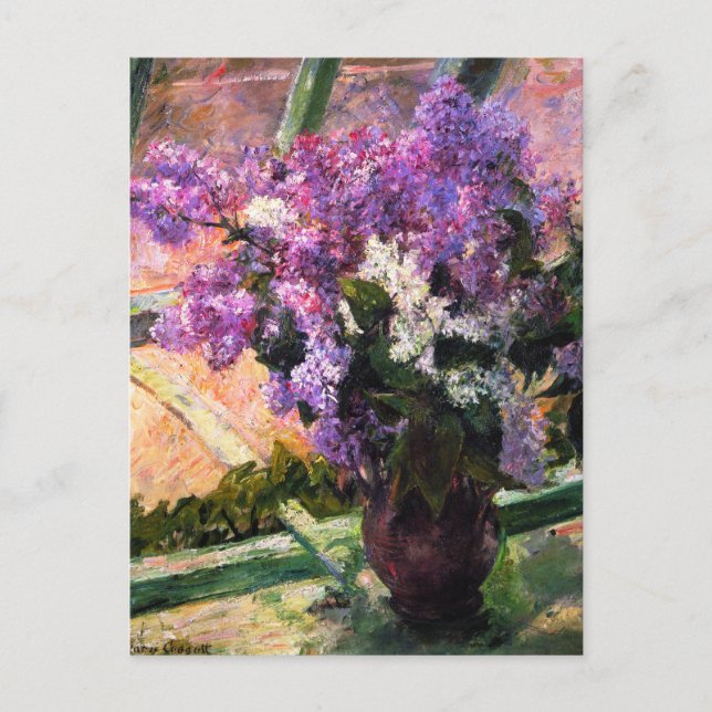 Cartão Postal Cartão-postal Mary Cassatt Lilacs (Frente)