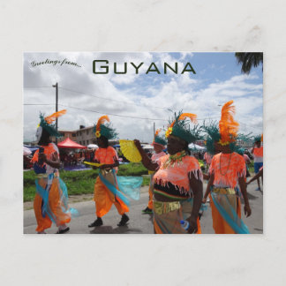 Cartão Postal Cartão-postal Mash Parade Georgetown Guiana