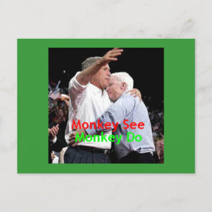 Cartão Postal Cartão-postal McCain Bush Hug