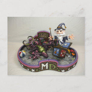 Cartão Postal Cartão-postal MD Merlin-In-A-Box