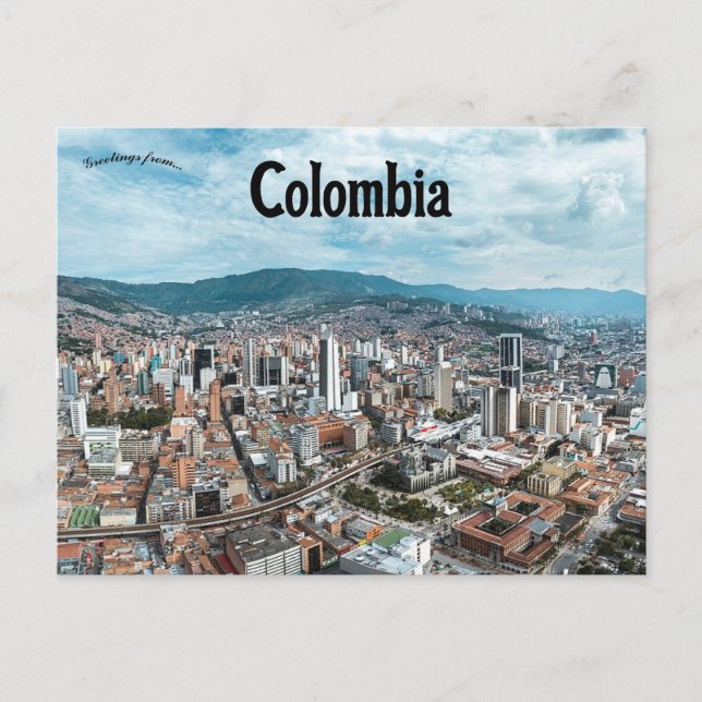 Cartão Postal Cartão-postal Medellin Colombia (Frente)