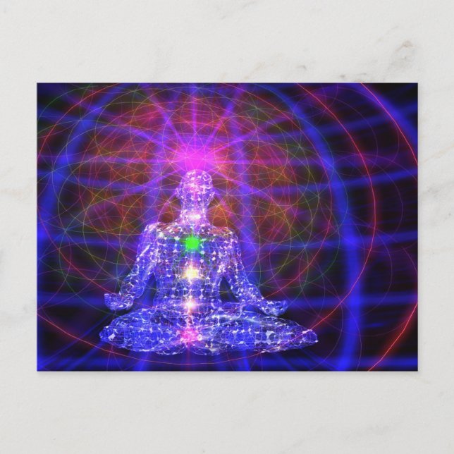 Cartão Postal Cartão-postal MeditaçãoMan (Frente)