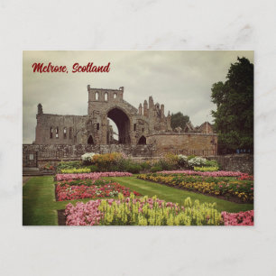 Cartão Postal Cartão-postal Melrose Abbey, Escócia