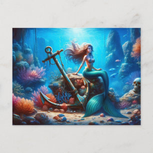 Cartão Postal Cartão-postal Mermaid