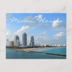 Cartão Postal Cartão-postal Miami Florida