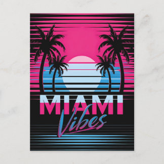 Cartão Postal Cartão-postal Miami Vibes