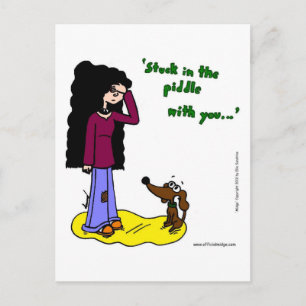 Cartão Postal Cartão-Postal Midge "Preso No Piddle Com Você"