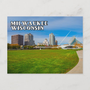 Cartão Postal Cartão-postal Milwaukee Wisconsin