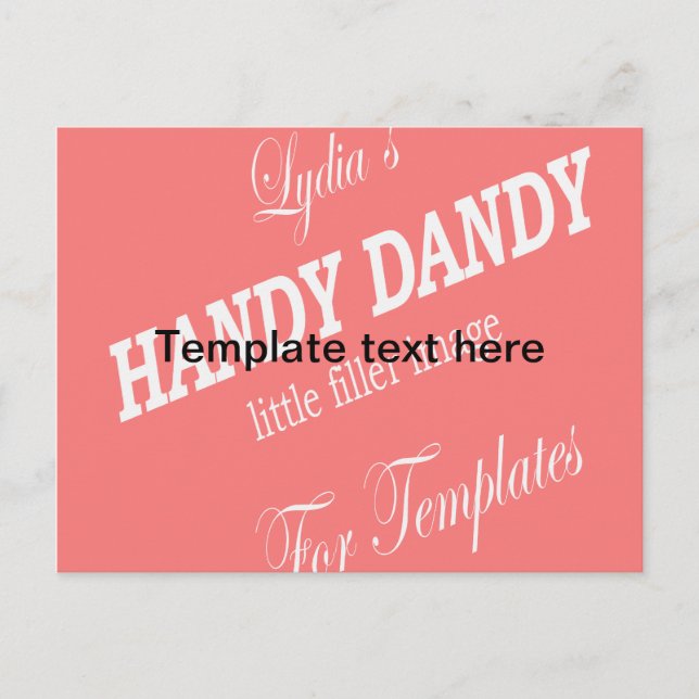 Cartão Postal Cartão-postal modelo - guardar (Frente)