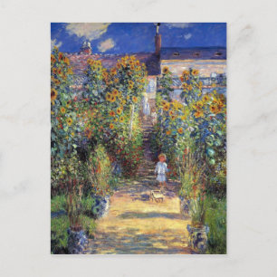 Cartão Postal Cartão-postal Monet, "O Jardim do Artista em Vét
