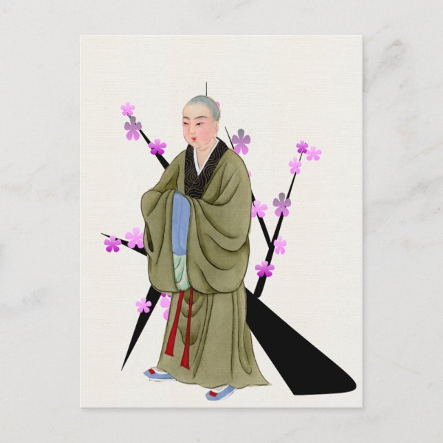 Cartão Postal Cartão-postal Monge Budista (Frente)
