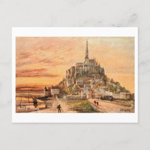 Cartão Postal Cartão-postal Mont Santo-Michel Vintage