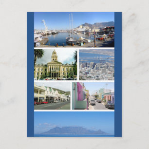 Cartão Postal Cartão-postal Montagem na Cidade do Cabo, África