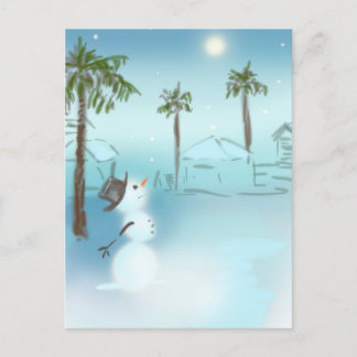 Cartão Postal Cartão-postal Moon Snow