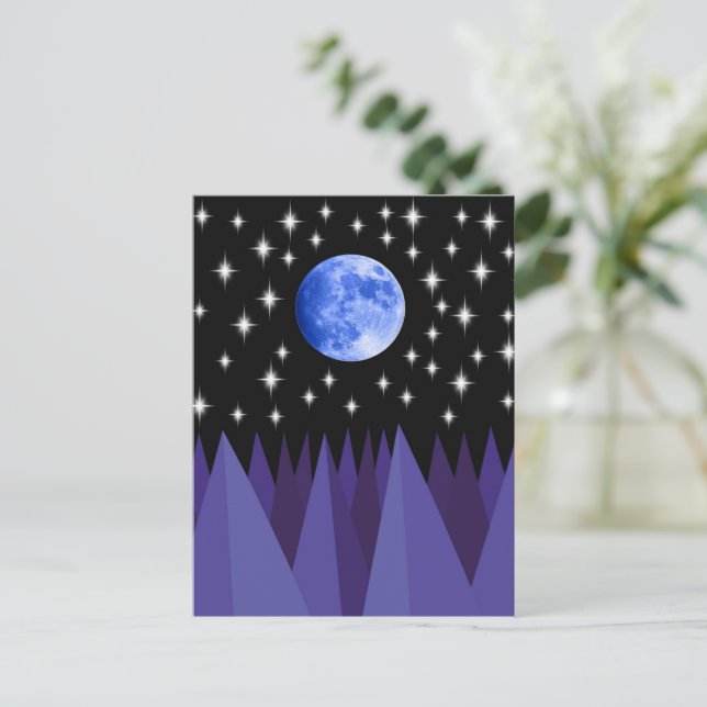 Cartão Postal Cartão-postal Moon Starlight (Em pé/Frente)