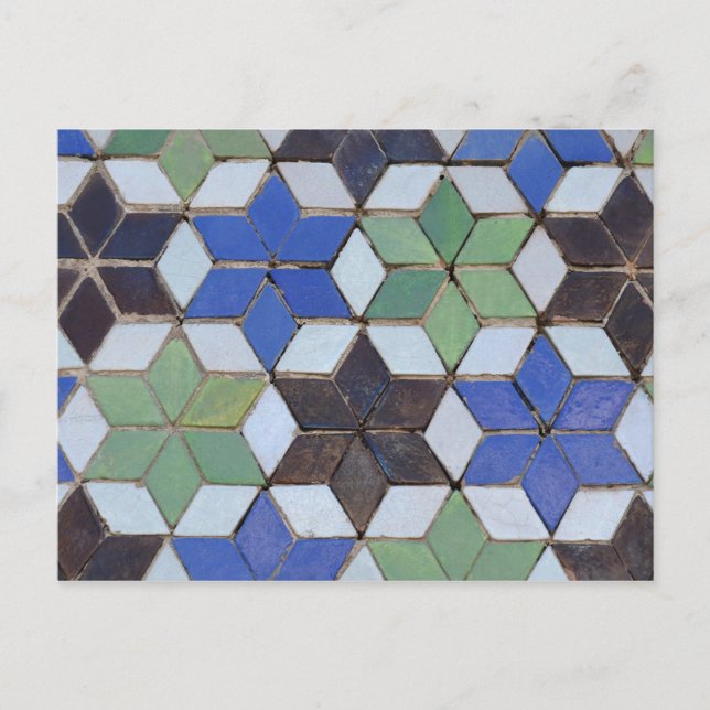 Cartão Postal Cartão-postal Moorish Mosaic Stars (Frente)
