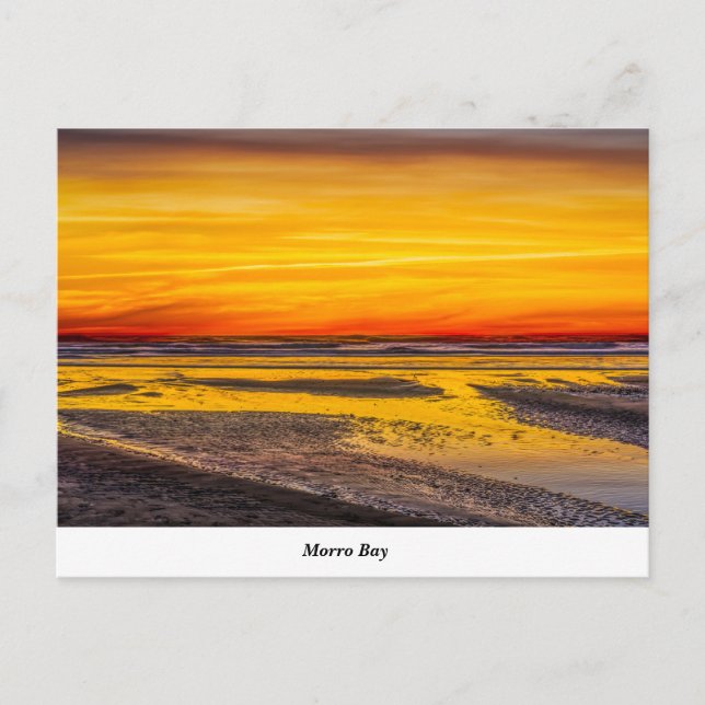 Cartão Postal Cartão-postal Morro Rock Beach (Frente)