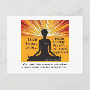 Cartão Postal Cartão-postal Motivado Engraçado