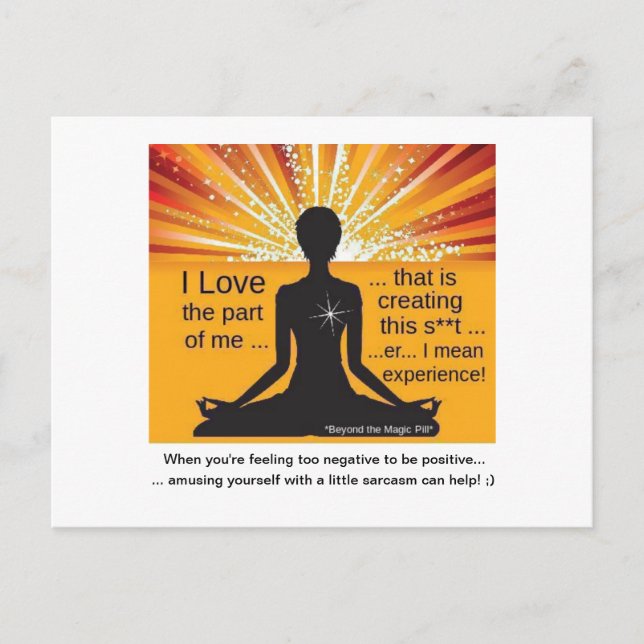Cartão Postal Cartão-postal Motivado Engraçado (Frente)