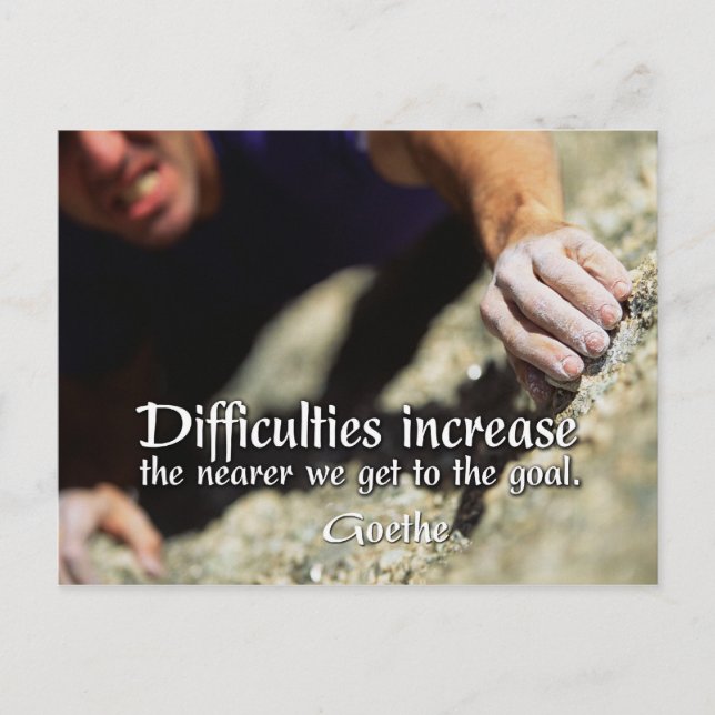 Cartão Postal Cartão-postal Motivativo de Objetivos (Frente)