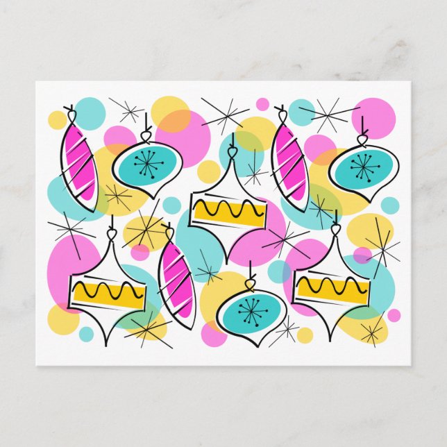 Cartão Postal Cartão-postal Multi-Árvore Retro (Frente)