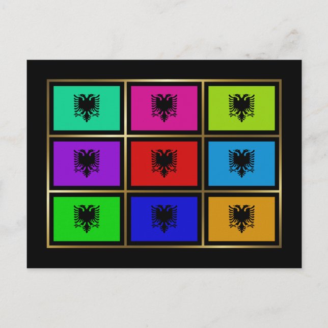 Cartão Postal Cartão-postal Multihue Albânia (Frente)