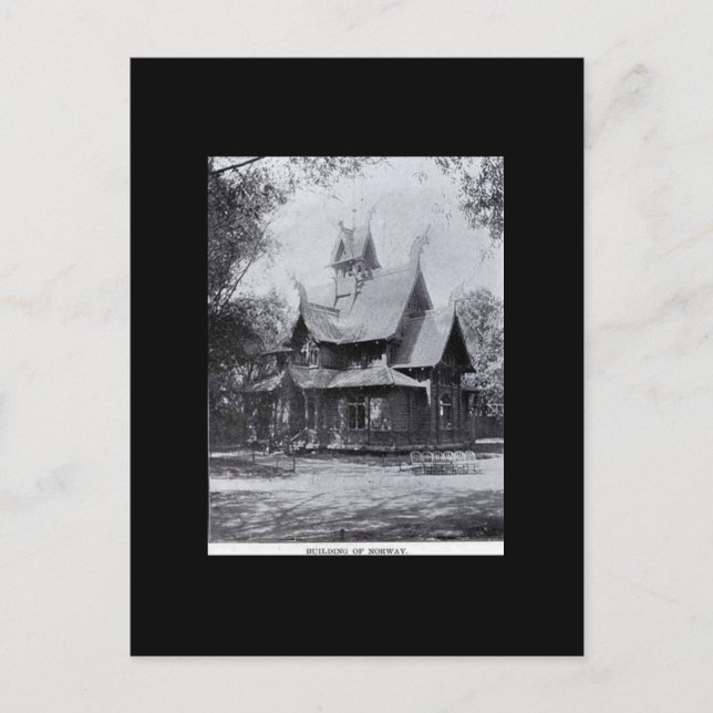 Cartão Postal Cartão-postal mundial da construção justa da Norue (Frente)