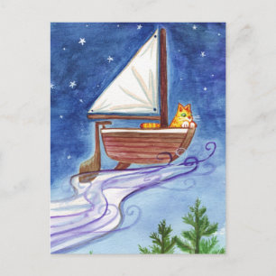 Cartão Postal Cartão-postal nº 1 para o navio voador