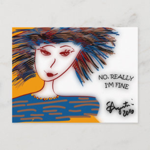 Cartão Postal Cartão-postal - Não, estou mesmo bem -