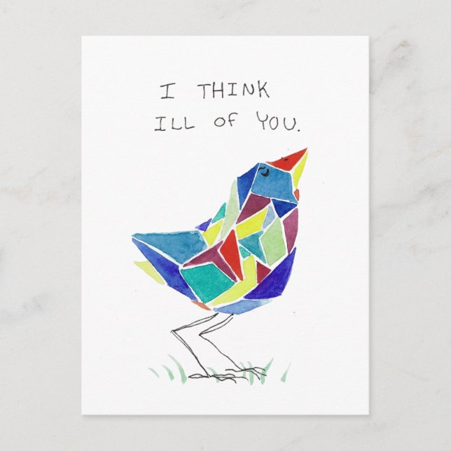 Cartão Postal Cartão-postal não satisfeito (Frente)