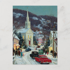 Cartão Postal *CARTÃO-POSTAL Natal Nostálgico Pintado e Lindíssi