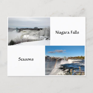 Cartão Postal Cartão-postal Niagara Falls Seasons