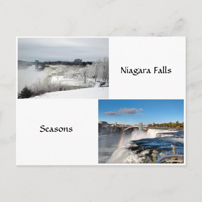 Cartão Postal Cartão-postal Niagara Falls Seasons (Frente)