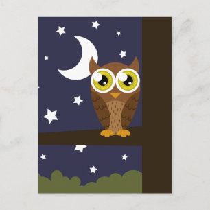 Cartão Postal Cartão-postal "Night Owl"