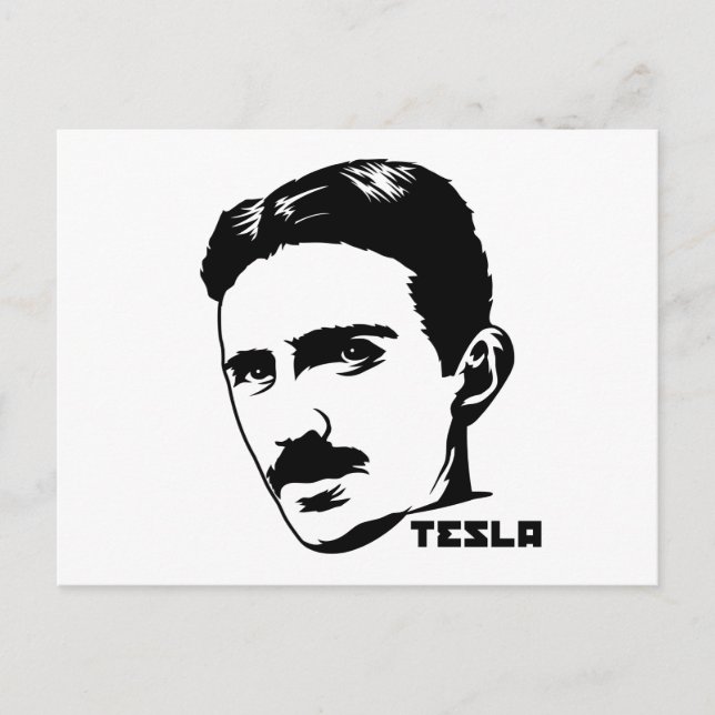 Cartão Postal Cartão-postal Nikola Tesla (Frente)