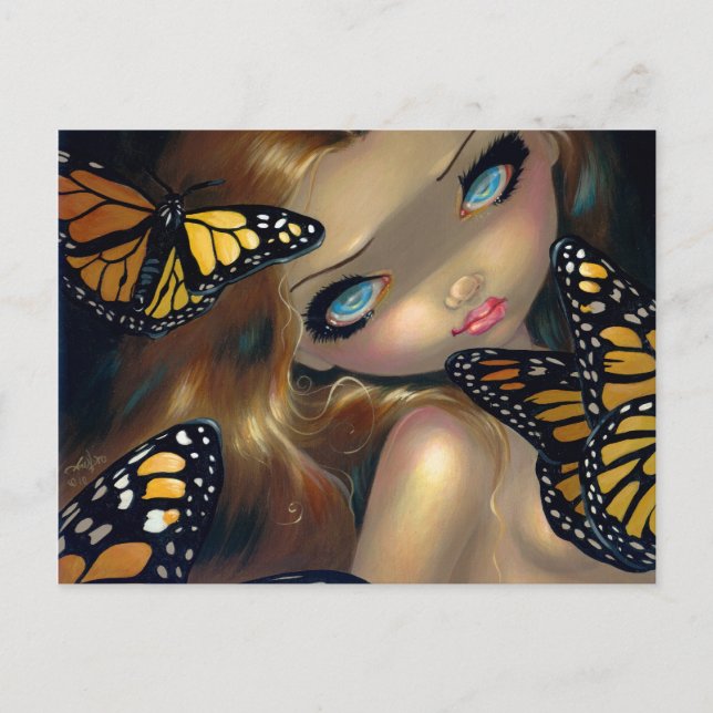 Cartão Postal Cartão-postal "Ninfa com Monarcas" (Frente)