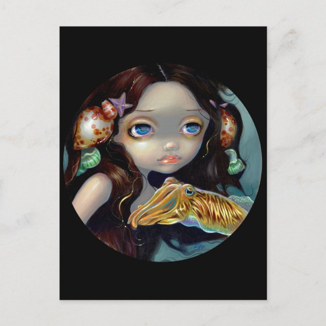 Cartão Postal Cartão-postal "Ninfa com um Couto" (Frente)