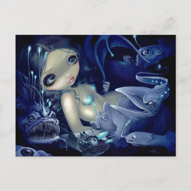 Cartão Postal Cartão-postal "No Abismo" (Frente)