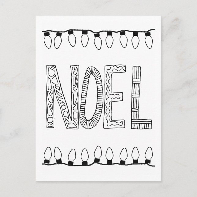 Cartão Postal Cartão-postal NOEL para a diversão (Frente)