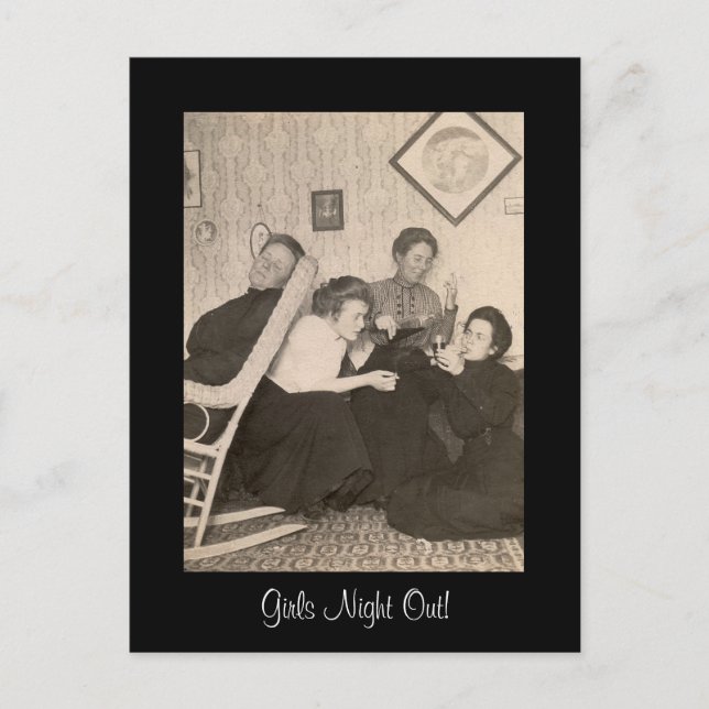 Cartão Postal Cartão-Postal Noite-Meninas! (Frente)